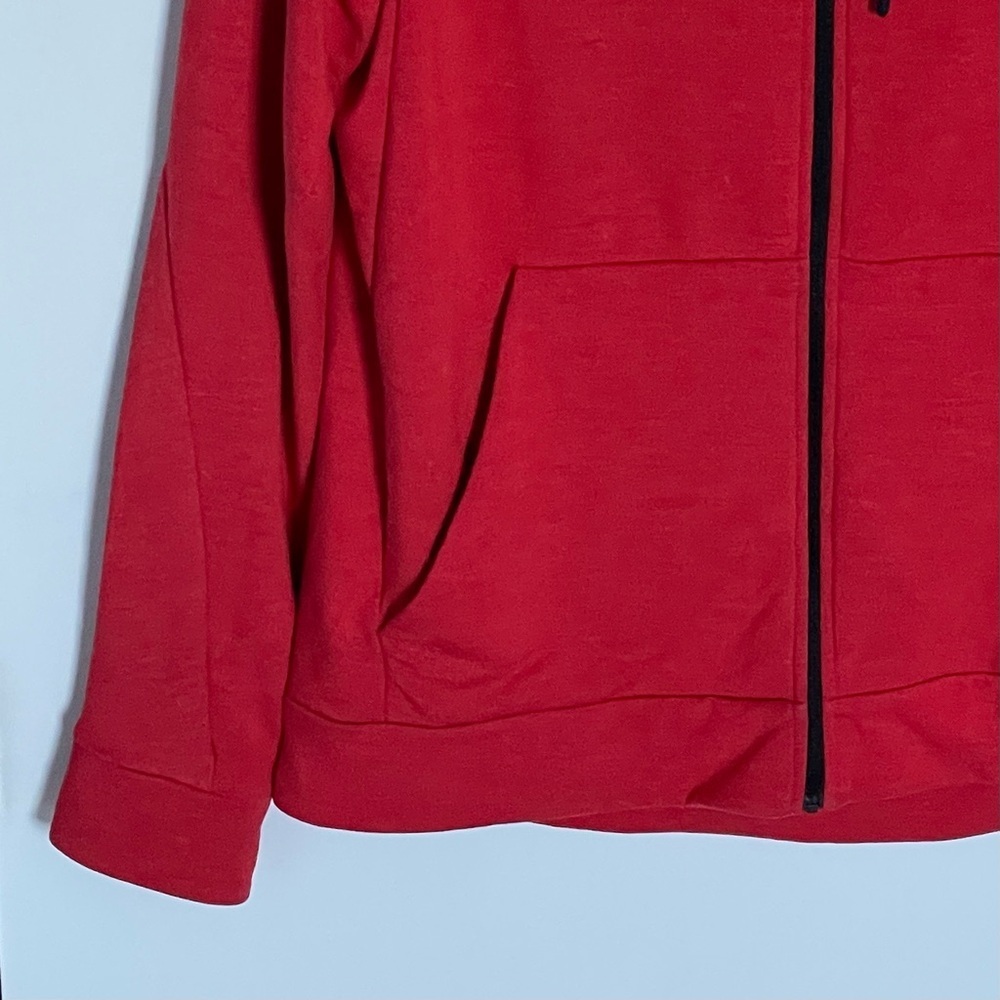 NIKE Men's Red Dri-FIT Training Fleece Full Zip Hoodie Size Medium 54262 - Picture 4 of 16